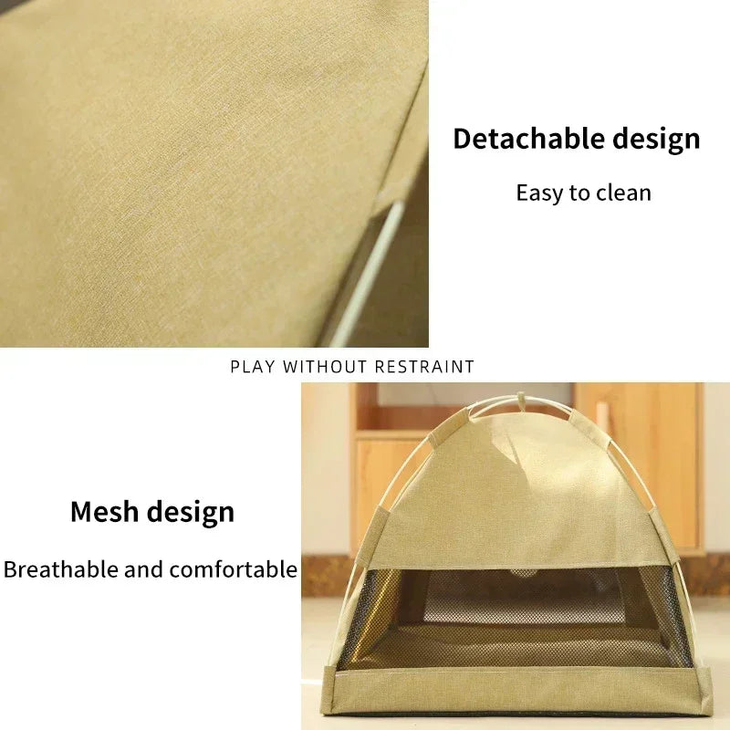 Mesh Dome Cooling Tent Bed