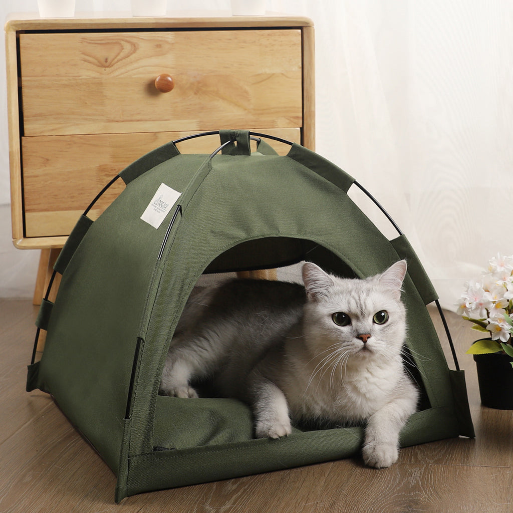 Summer Cooling Cat Tent Bed