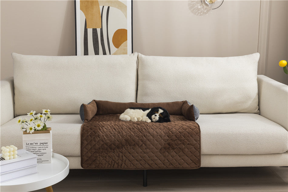 Curved Couch Protector Pet Bed