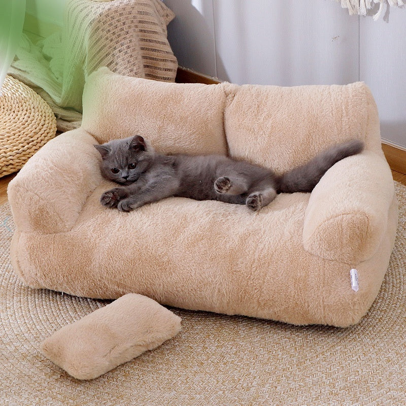 Luxury Fluffy Cat & Dog Sofa Bed