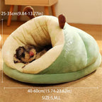 Velvet Slipper Cuddle Bed for Cats and Puppies