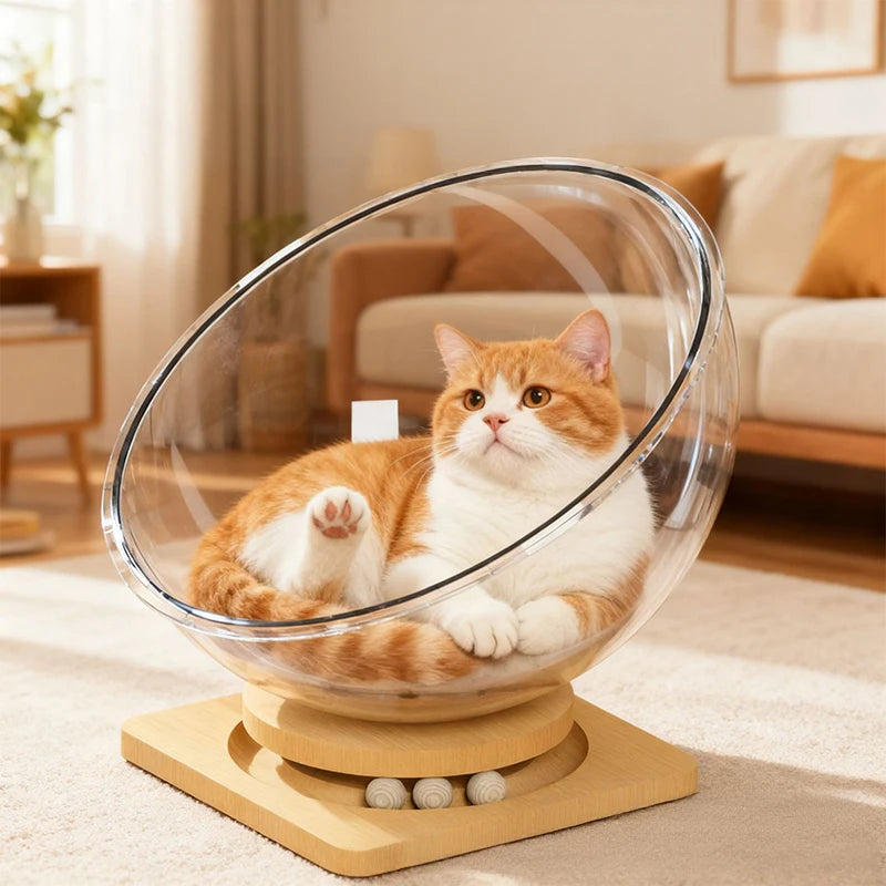 CrystalDen Elevated Feline Observatory
