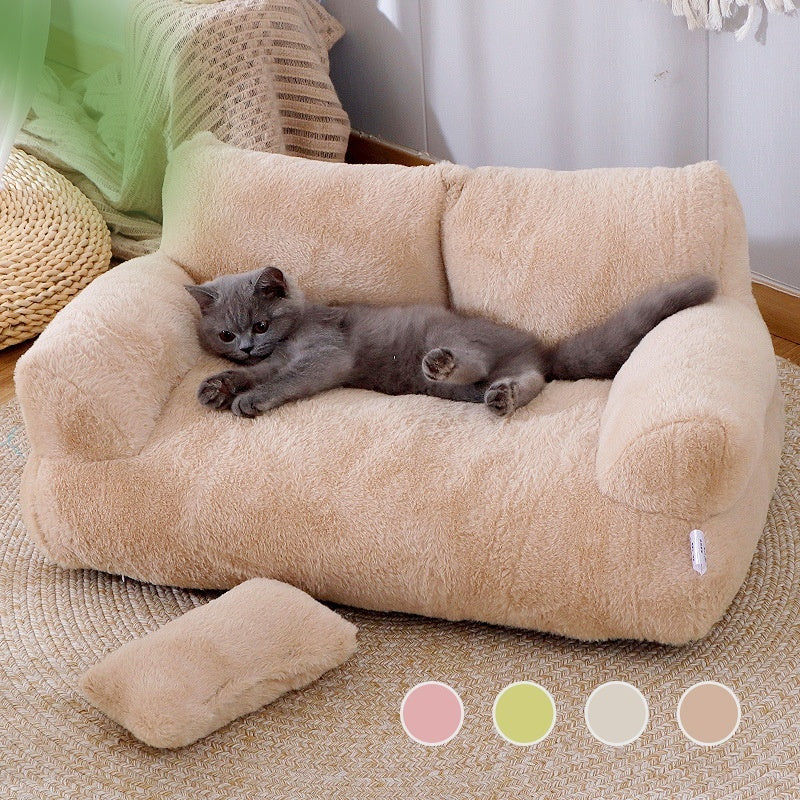 Luxury Fluffy Cat & Dog Sofa Bed