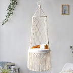 BohoNest™ Woven Aerial Cat Lounge