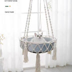 BohoNest™ Woven Aerial Cat Lounge